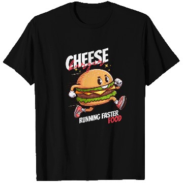Discover Cheese burger running faster food T Shirts