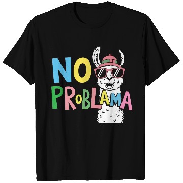 Discover No ProbLama – Funny Casual Colorful Llama Design T Shirts