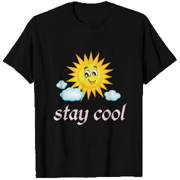 Discover Playful Sunny Day Cartoon Illustration T Shirts