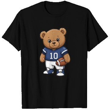 Discover Teddy bear football player T Shirts