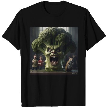 Discover a hyper realistic cinematicmean broccoli. T Shirts