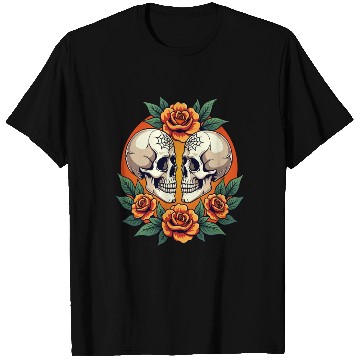 Discover Skulls & Flowers Dark Aesthetic Floral T Shirts