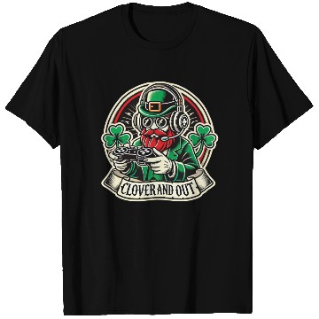 Discover St. Patrick's Day Clover And Out Gaming Motif T Shirts