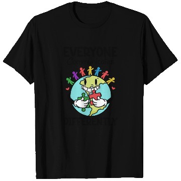 Discover Everyone Communicates Differently Smiling Earth T Shirts