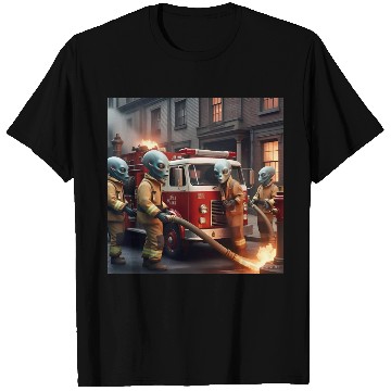 Discover Alien firefighters. T Shirts