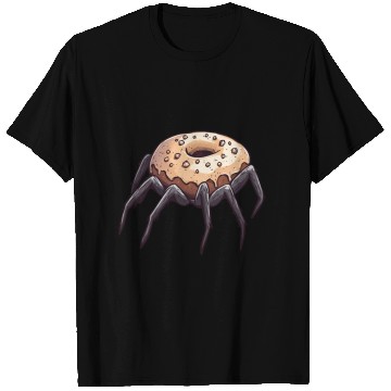 Discover Donut Spider Funny Creative Motif T Shirts
