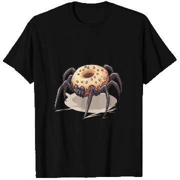 Discover Donut Spider Funny Creative Motif T Shirts