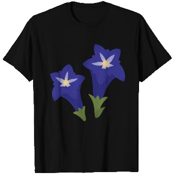 Discover blue gentian flowers T Shirts
