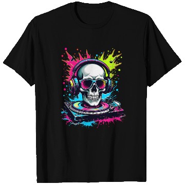 Discover Skull DJ Vibes T Shirts