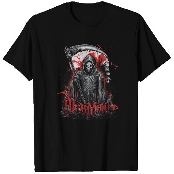 Discover Heavy Metal Reaper with Scythe Graphic T Shirts