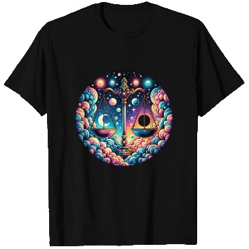 Discover Libra - Celestial Scales of Balance T Shirts