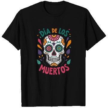 Discover Mexico Día de los Muertos Skull T Shirts