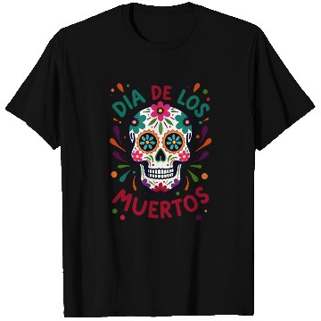 Discover Mexico Día de los Muertos Skull T Shirts