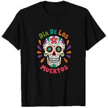 Discover Mexico Día de los Muertos Skull T Shirts