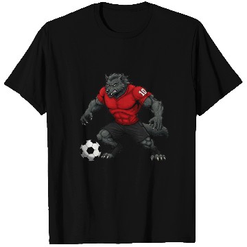 Discover Wolf footballer T Shirts