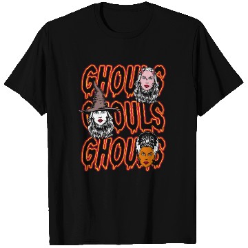 Discover Ghouls, Ghouls, Ghouls Lady Horror Monster Mob T Shirts