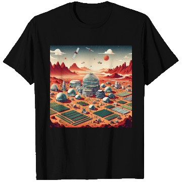 Discover Town on Mars T Shirts