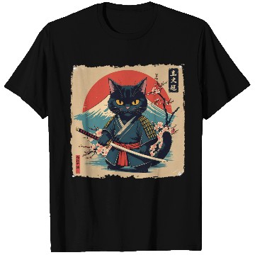 Discover samurai cat T Shirts