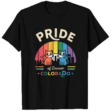 Discover Pride of Dallas City Texas USA Rainbow Flag T Shirts