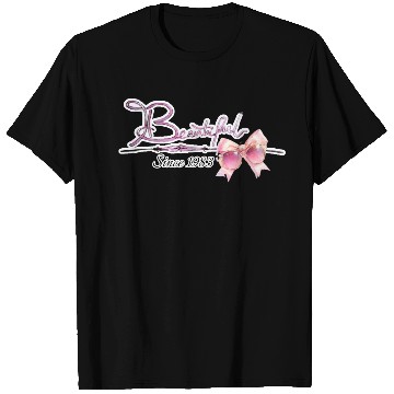 Discover Beautiful since1983 birthday typography T Shirts