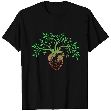 Discover Nature-Inspired Anatomical Heart & Tree Design T Shirts