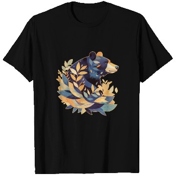 Discover Abstract Bear Nature Fusion T Shirts