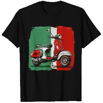 Discover Tricolore - Italian Flag T Shirts Italian Scooter