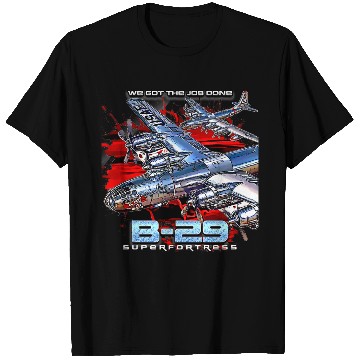 Discover B29 Superfortress War II-era Bomber Aircraft T Shirts