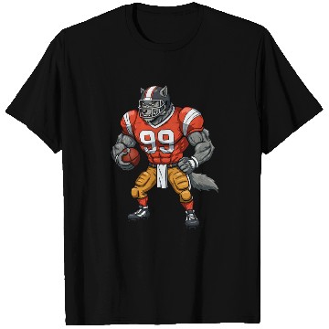 Discover Wolf American football player T Shirts