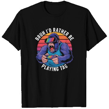 Discover Retro Gamer Ape T Shirts