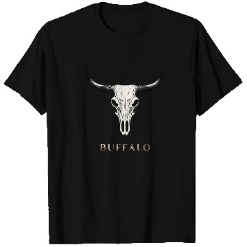 Discover Buffalo Skull Art T Shirts
