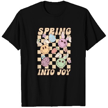 Discover Spring Into Joy Cute Easter Design for Kids T Shirts