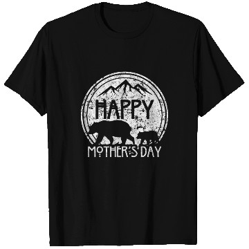 Discover Happy Mother's Day Mama Bear and Cub T Shirts