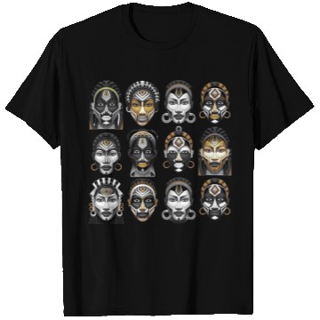Discover African Tribal Art T Shirts – Cultural Face Design