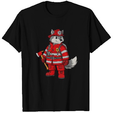 Discover Furry fireman T Shirts