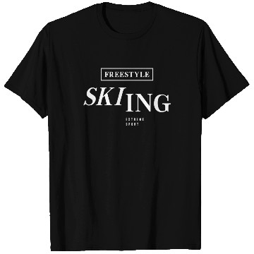 Discover Extreme Sport Freestyle Skiing T Shirts