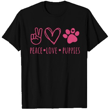 Discover Peace Love Puppies T Shirts