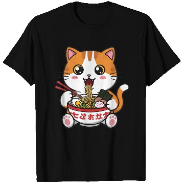 Discover Kawaii Ramen Cat T Shirts