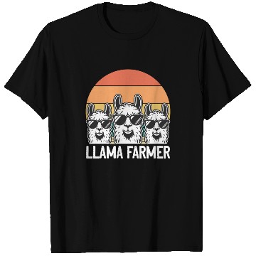 Discover Llama Farmer - Funny Llama Alpaca Farmer T Shirts