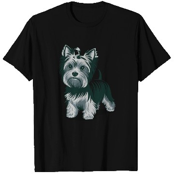 Discover Adorable Yorkshire Terrier Art for Dog Lovers T Shirts