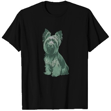 Discover Charming Yorkshire Terrier Portrait for Dog Lovers T Shirts