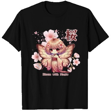 Discover Bloom with Magic - Kawaii Sakura Fairy T Shirts