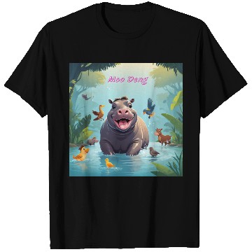 Discover Pygmy hippo (Moo Deng) T Shirts