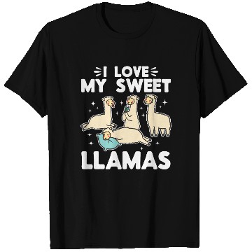 Discover Llama Lover - I love my sweet Llamas T Shirts