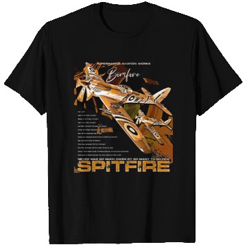 Discover Spitfire Legend: WWII Icon in Flight T Shirts