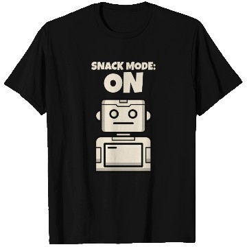 Discover Snack Mode: On Child Kid Funny Playful Robot T Shirts