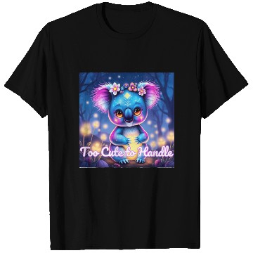 Discover Magical Neon Koala – Fantasy Art with Glowing Nigh T Shirts