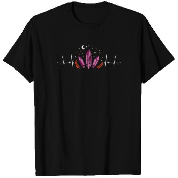 Discover Lesbian Heartbeat Crystal Magic Mystic Pride T Shirts