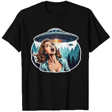 Discover UFO Invasion Alien Abduction Panic T Shirts