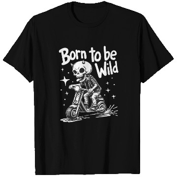 Discover Born to Be Wild - Skull Devil on Scooter T Shirts